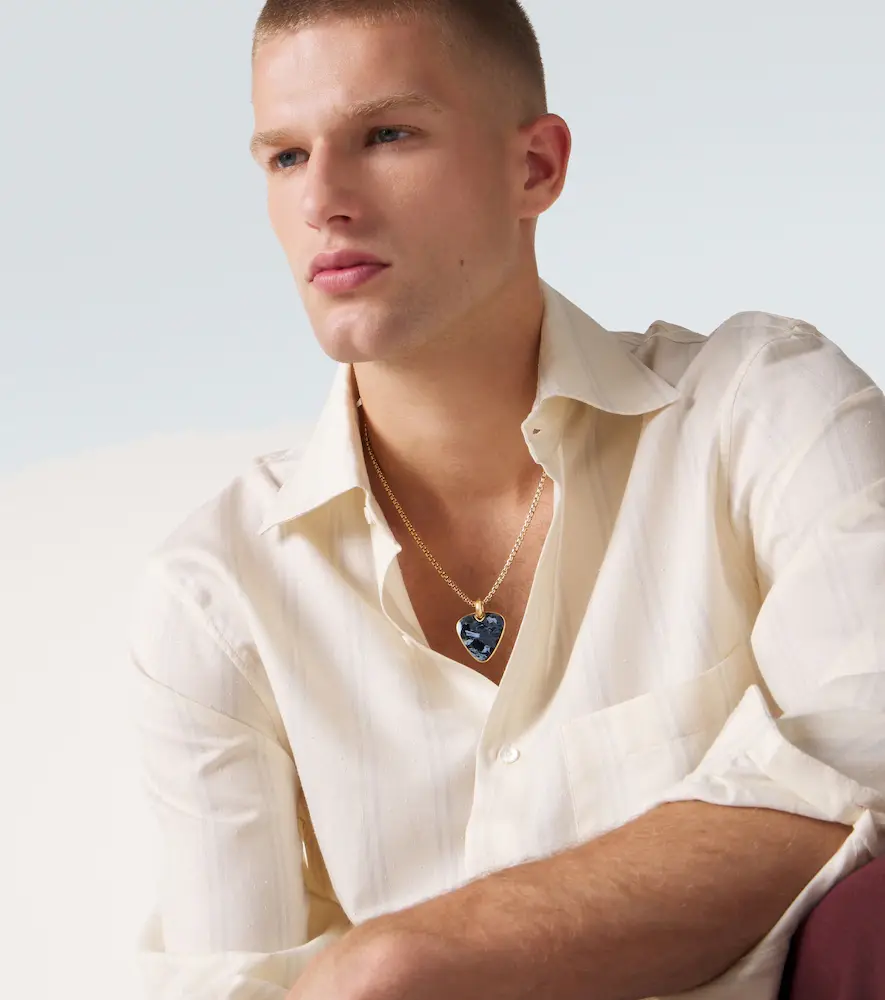 David Yurman Streamline Pick 18kt gold pendant with pietersite | Thumbnail 4 David Yurman Streamline Pick 18kt gold pendant with pietersite | Thumbnail 4