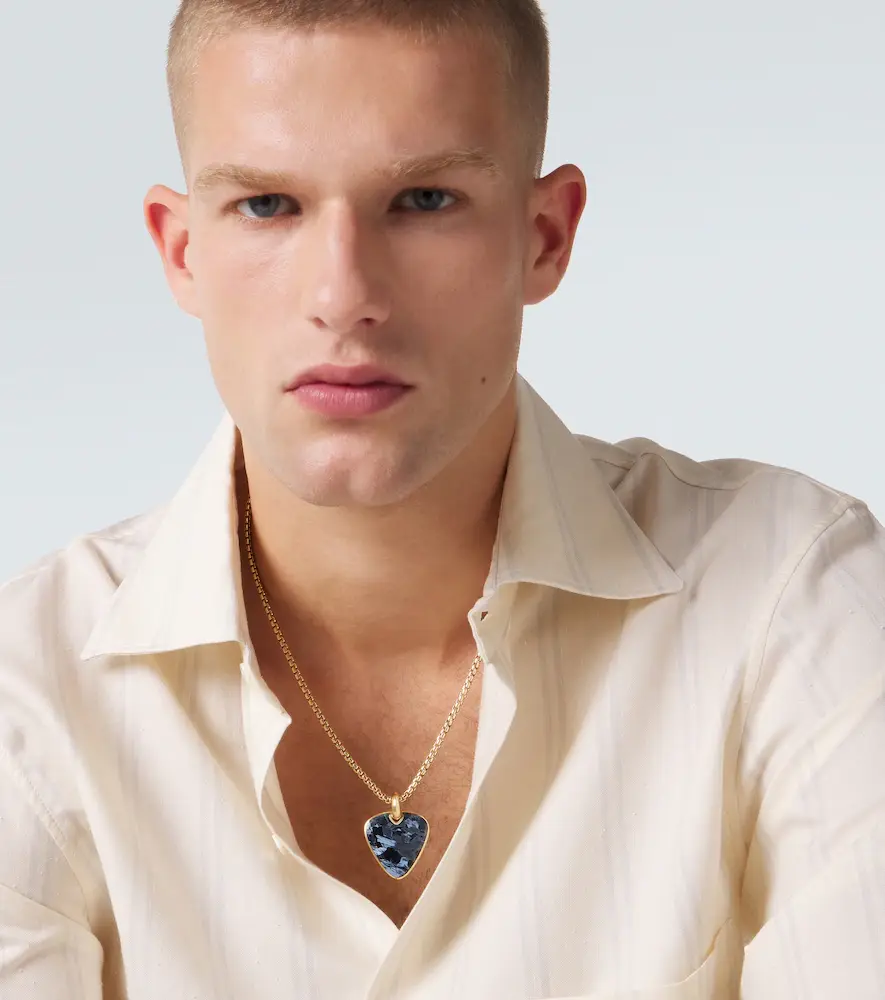 David Yurman Streamline Pick 18kt gold pendant with pietersite | Thumbnail 5 David Yurman Streamline Pick 18kt gold pendant with pietersite | Thumbnail 5