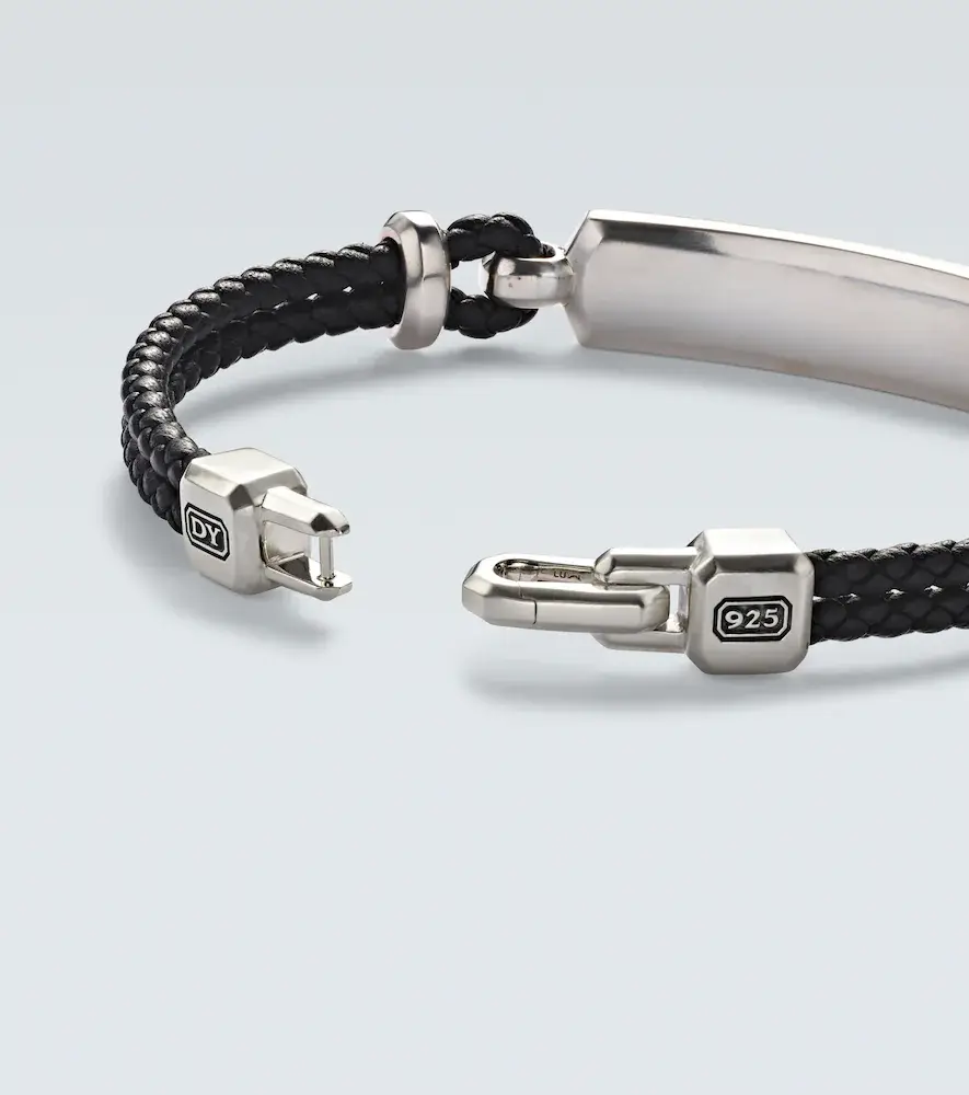 David Yurman Streamline sterling silver and leather bracelet with onyx | Thumbnail 2 David Yurman Streamline sterling silver and leather bracelet with onyx | Thumbnail 2
