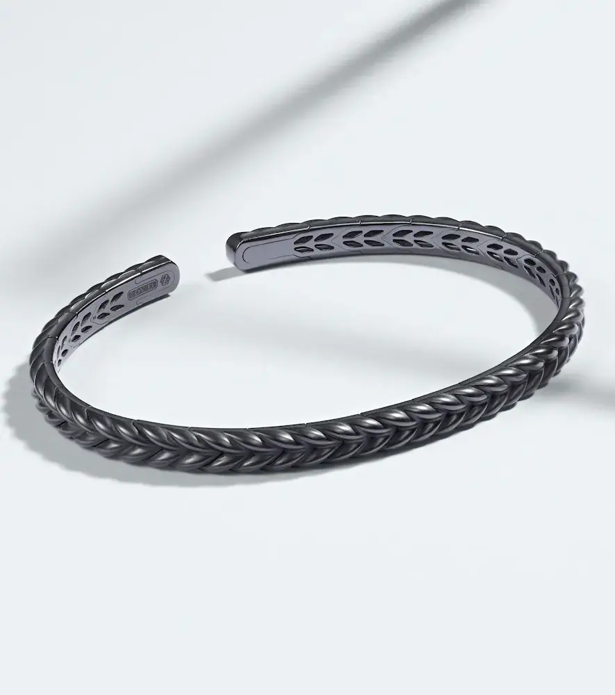 David Yurman Chevron titanium cuff bracelet | Thumbnail 3