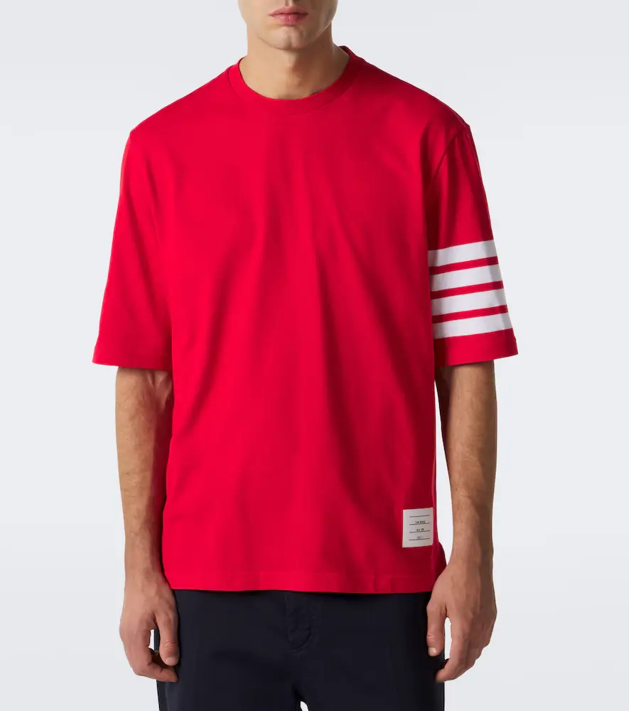 Thom Browne 4-Bar cotton jersey T-shirt | Thumbnail 4 Thom Browne 4-Bar cotton jersey T-shirt | Thumbnail 4