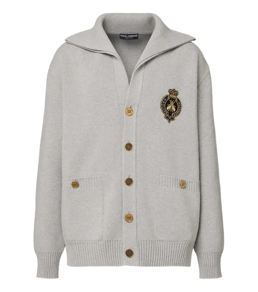 Dolce & Gabbana Logo virgin wool cardigan