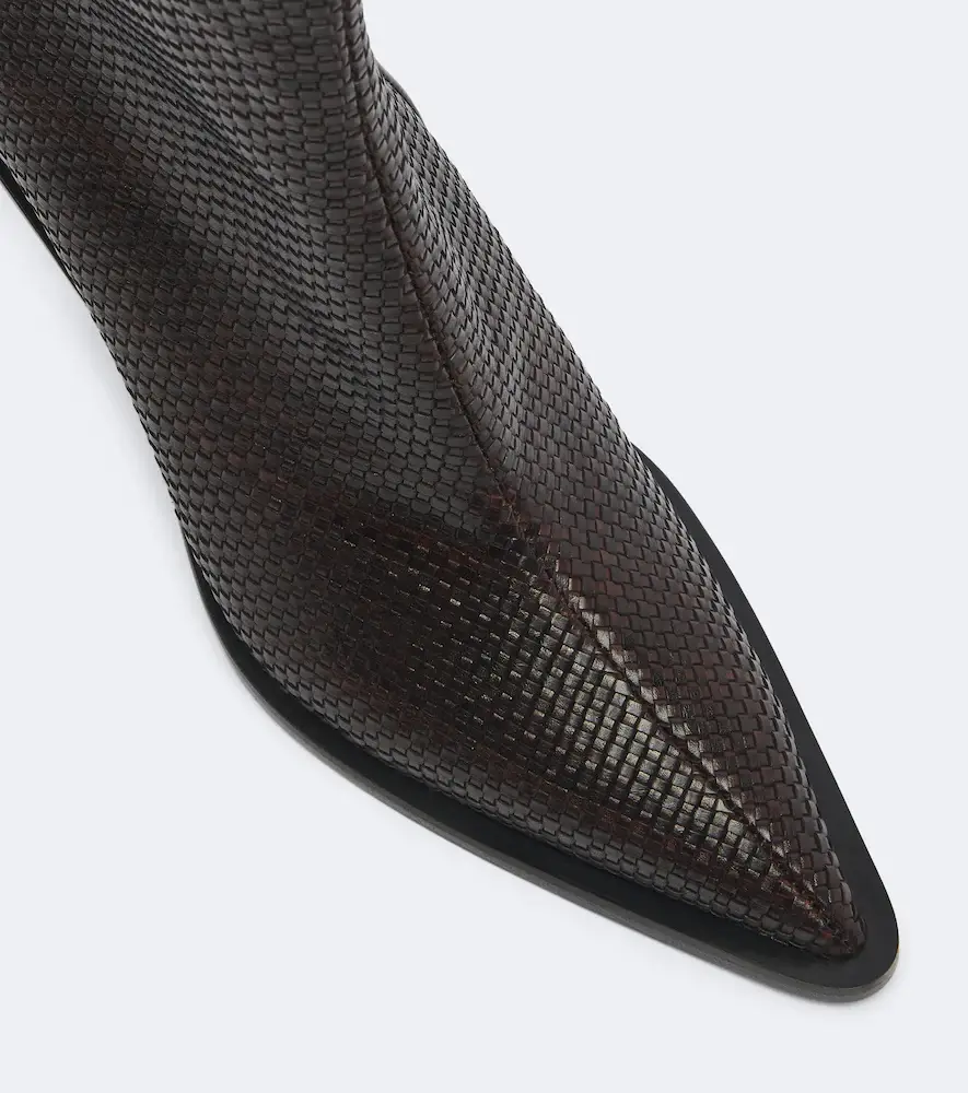 Souliers Martinez Colorado woven leather ankle boots | Thumbnail 2 Souliers Martinez Colorado woven leather ankle boots | Thumbnail 2
