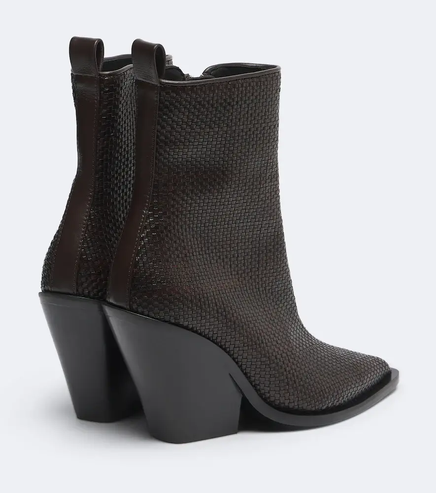 Souliers Martinez Colorado woven leather ankle boots | Thumbnail 3 Souliers Martinez Colorado woven leather ankle boots | Thumbnail 3