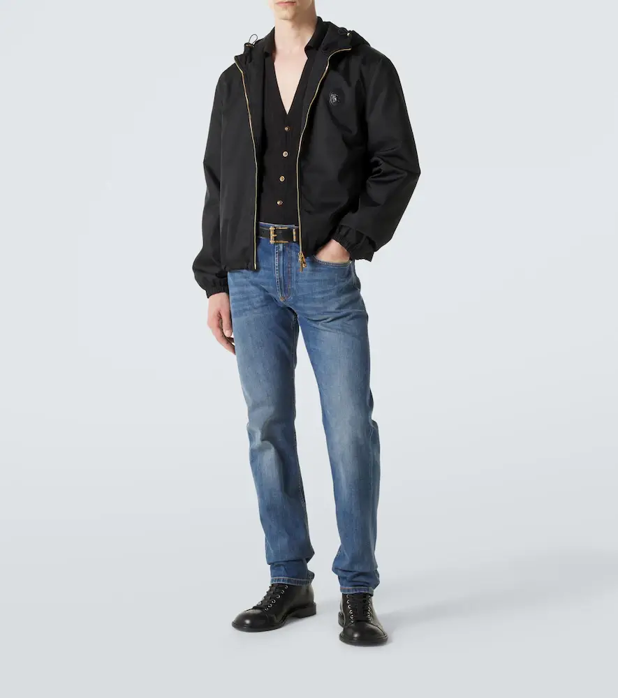 Versace Twill blouson jacket | Thumbnail 4