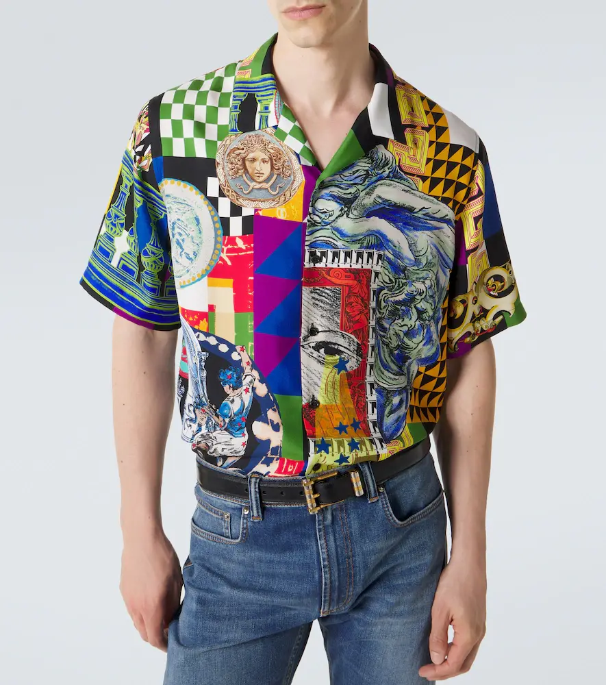 Versace Medusa silk twill bowling shirt | Thumbnail 2