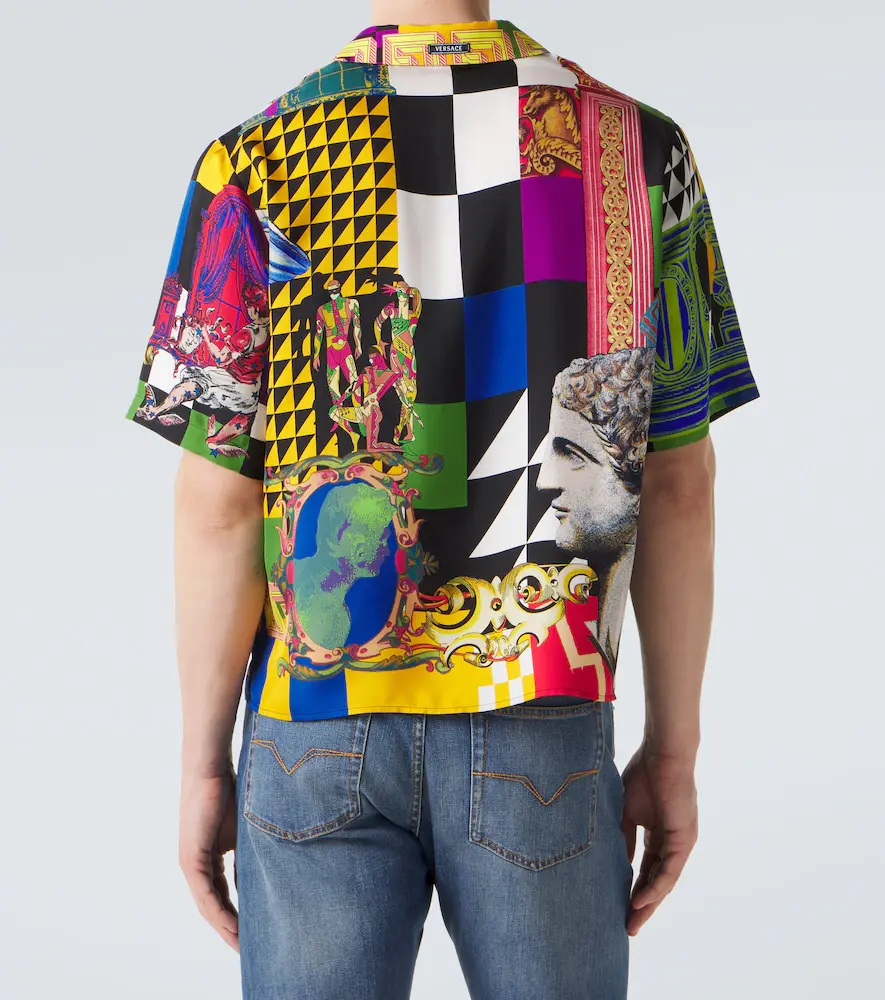Versace Medusa silk twill bowling shirt | Thumbnail 3
