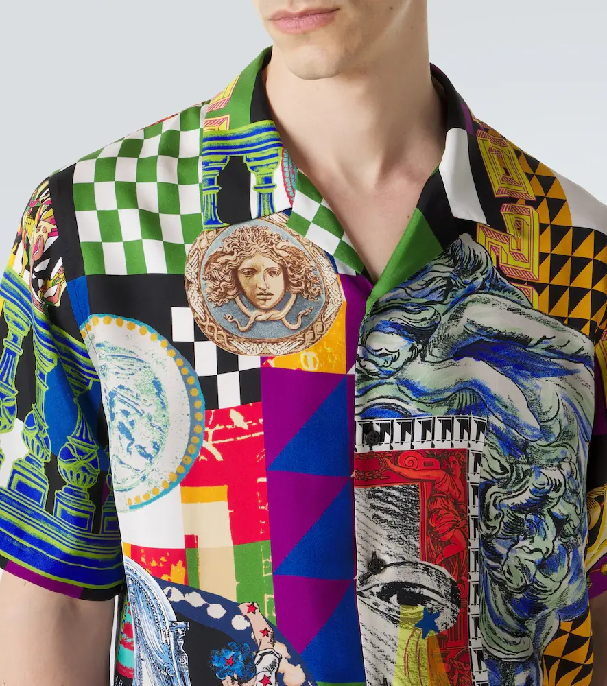 Versace Medusa silk twill bowling shirt | Thumbnail 6
