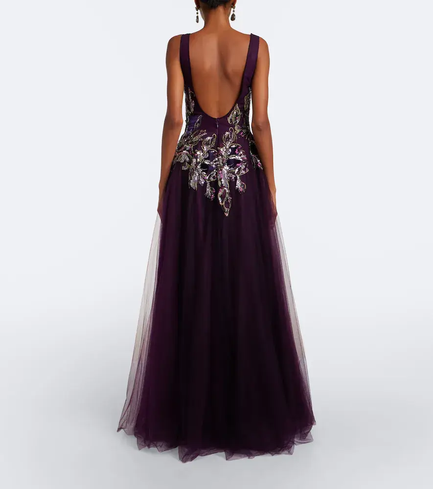 Costarellos Vianna embellished tulle gown | Thumbnail 2 Costarellos Vianna embellished tulle gown | Thumbnail 2