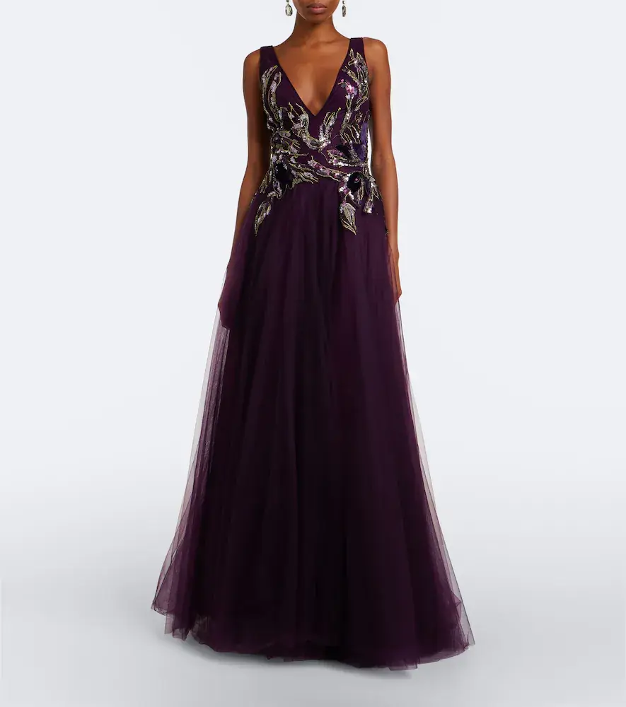 Costarellos Vianna embellished tulle gown | Thumbnail 7 Costarellos Vianna embellished tulle gown | Thumbnail 7