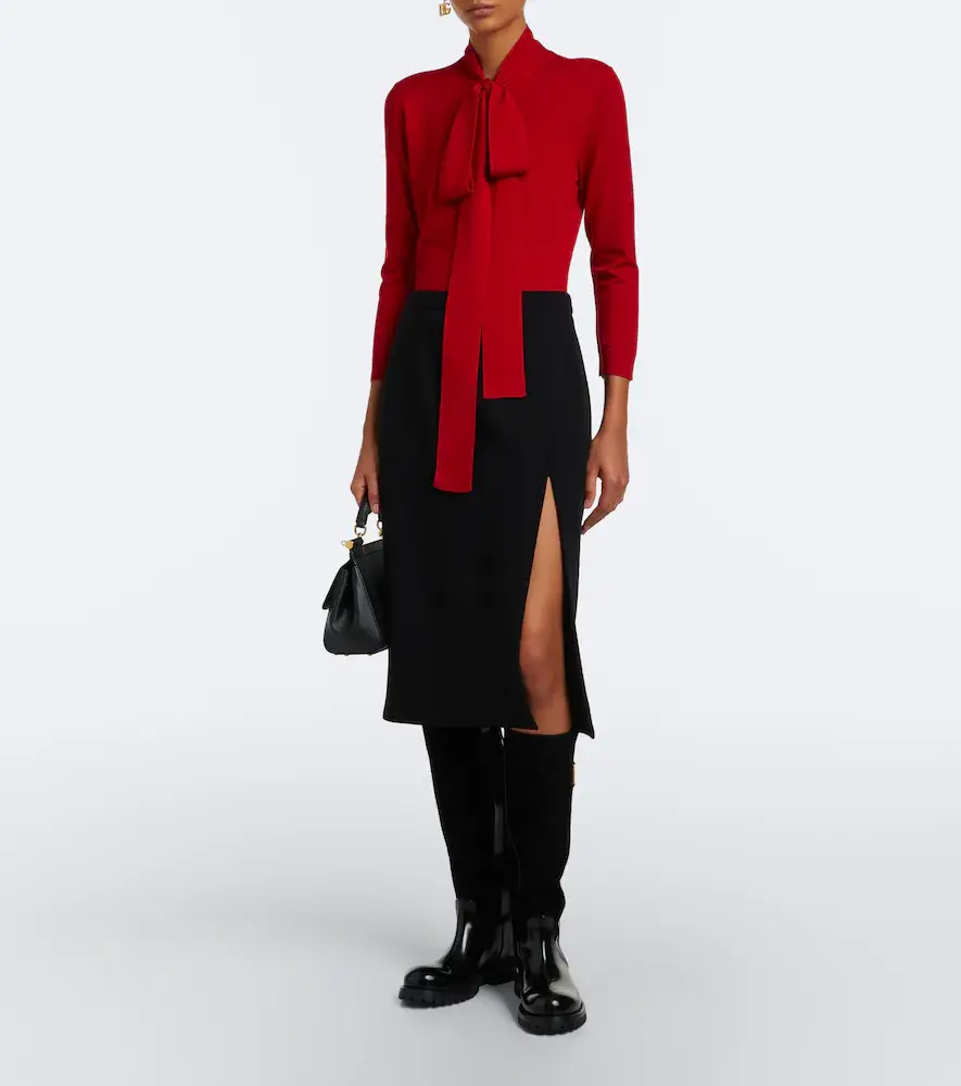 Dolce & Gabbana DG leather and suede knee-high boots | Thumbnail 6 Dolce & Gabbana DG leather and suede knee-high boots | Thumbnail 6