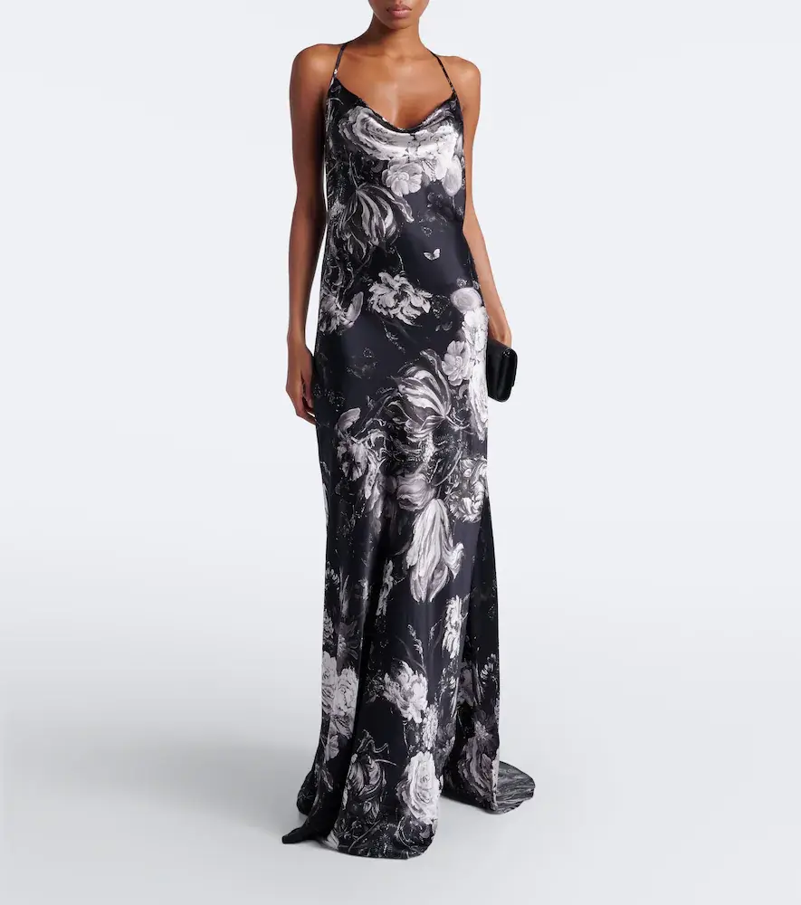 Roberto Cavalli Floral halterneck silk maxi dress | Thumbnail 5 Roberto Cavalli Floral halterneck silk maxi dress | Thumbnail 5