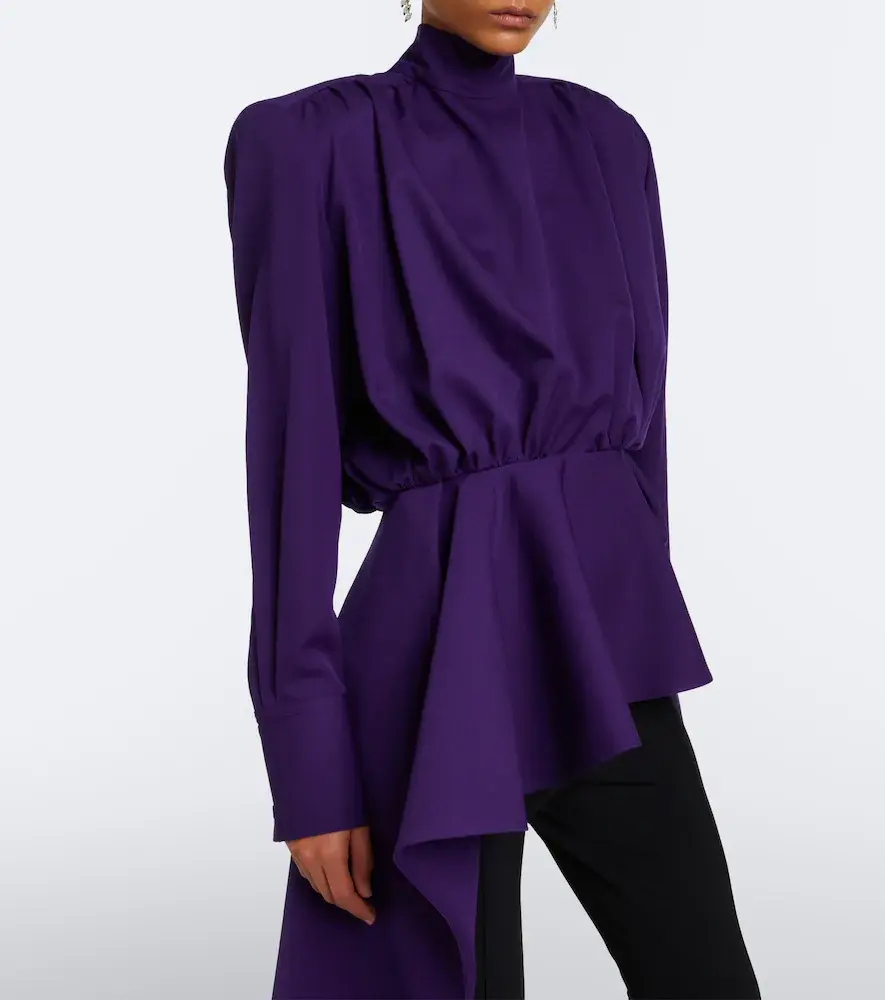 Mugler Peplum wool blouse | Thumbnail 3 Mugler Peplum wool blouse | Thumbnail 3