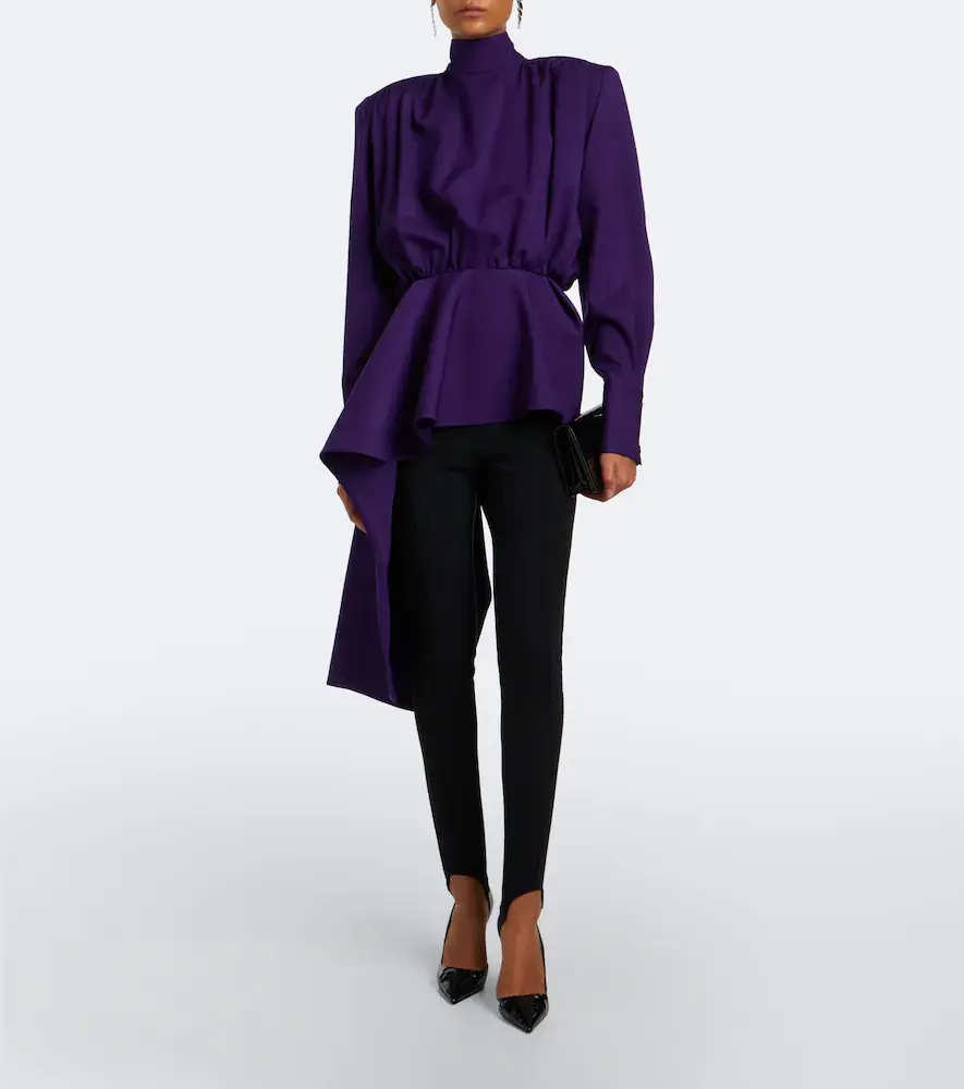 Mugler Peplum wool blouse | Thumbnail 6 Mugler Peplum wool blouse | Thumbnail 6