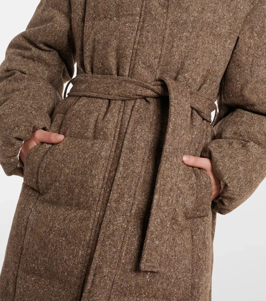 Brunello Cucinelli Shearling-trimmed wool-blend down coat | Thumbnail 6 Brunello Cucinelli Shearling-trimmed wool-blend down coat | Thumbnail 6
