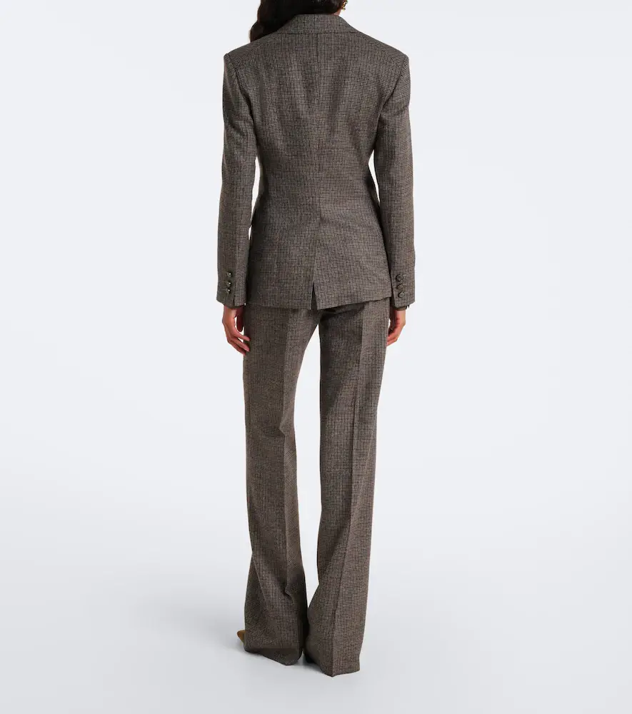 Etro Checked wool straight pants | Thumbnail 4 Etro Checked wool straight pants | Thumbnail 4