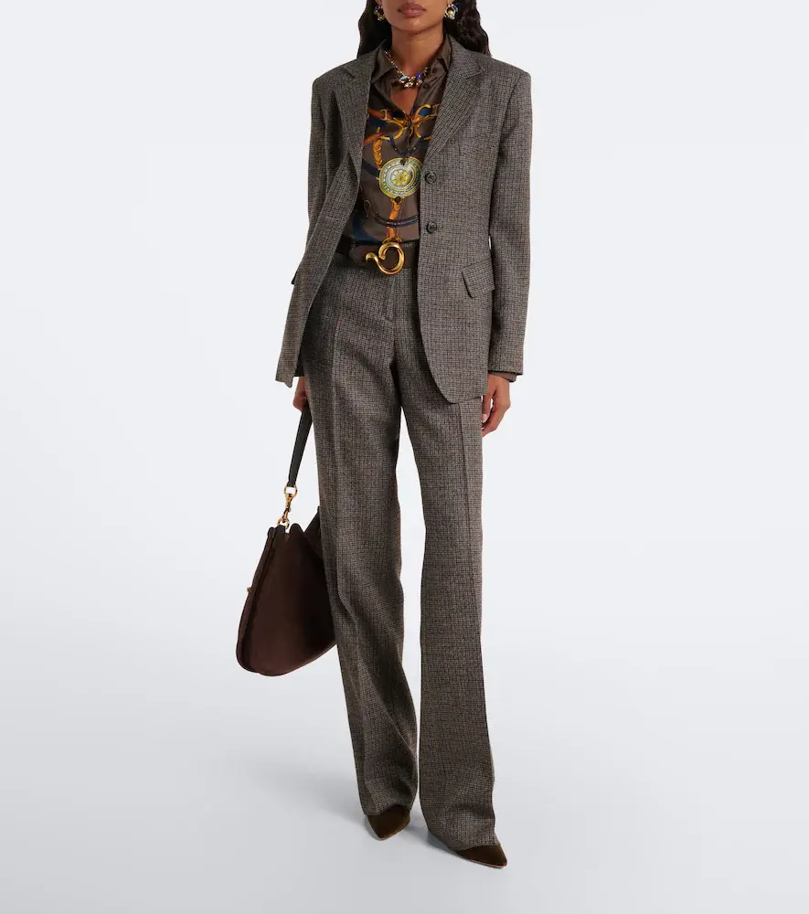 Etro Checked wool straight pants | Thumbnail 5 Etro Checked wool straight pants | Thumbnail 5