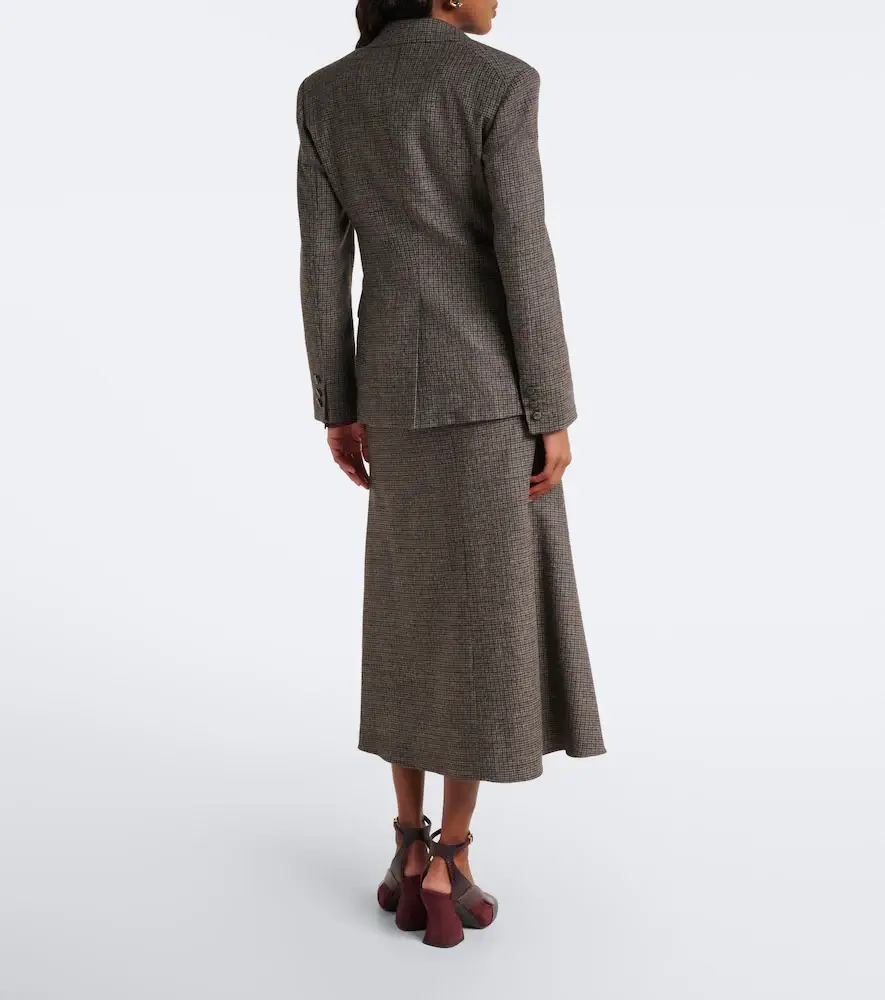 Etro Checked wool midi skirt | Thumbnail 3 Etro Checked wool midi skirt | Thumbnail 3