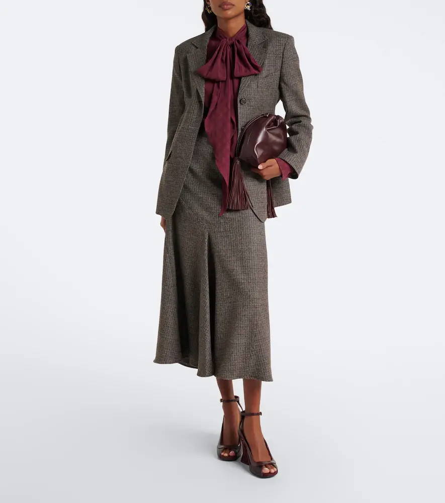 Etro Checked wool midi skirt | Thumbnail 6 Etro Checked wool midi skirt | Thumbnail 6