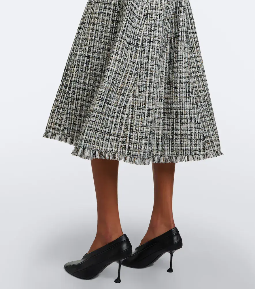 Proenza Schouler White Label Beatrix bouclé midi dress | Thumbnail 4 Proenza Schouler White Label Beatrix bouclé midi dress | Thumbnail 4