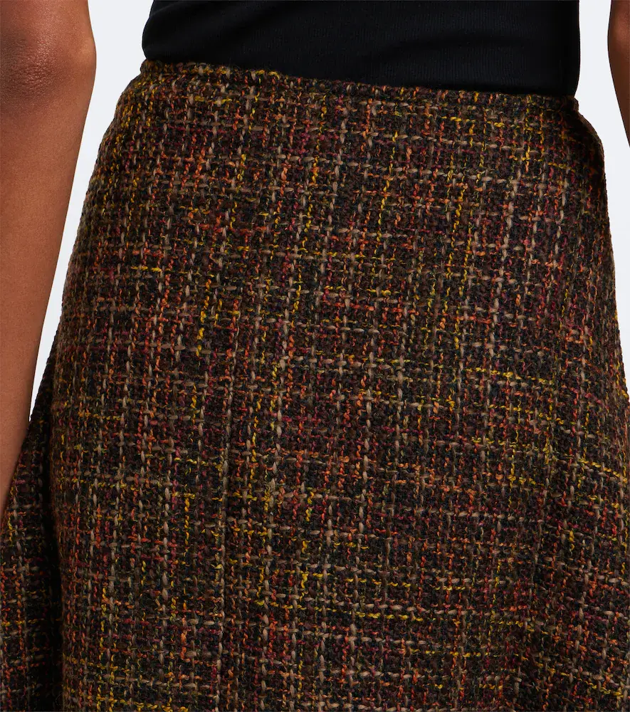 Proenza Schouler White Label Layne bouclé midi skirt | Thumbnail 4