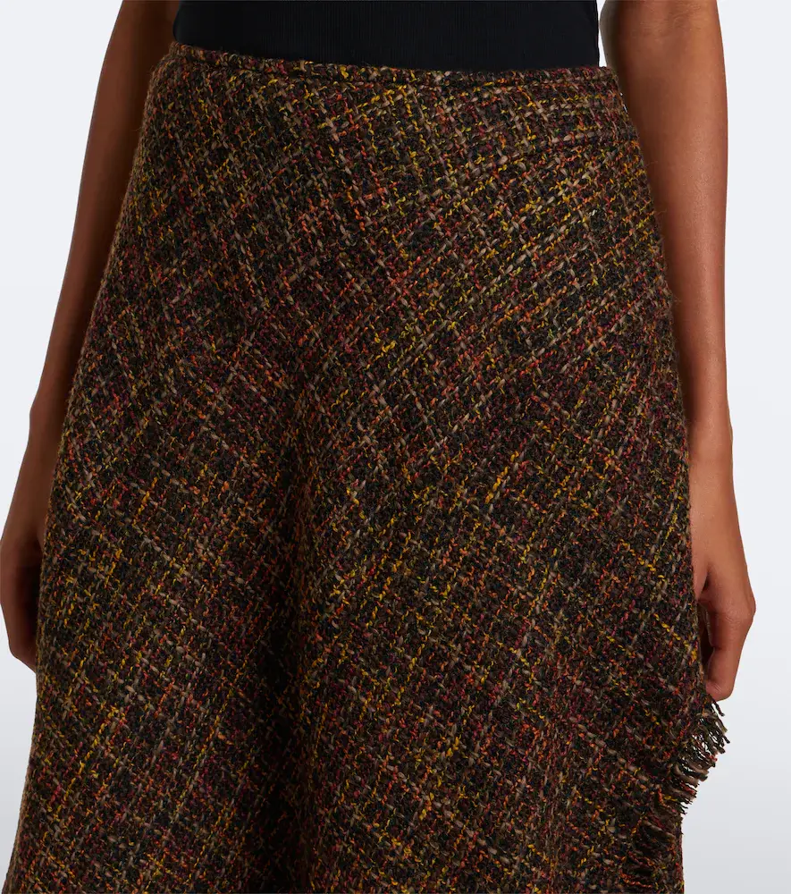 Proenza Schouler White Label Layne bouclé midi skirt | Thumbnail 6