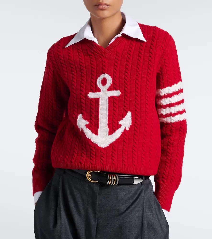 Thom Browne 4-Bar cable-knit virgin wool sweater | Thumbnail 2 Thom Browne 4-Bar cable-knit virgin wool sweater | Thumbnail 2