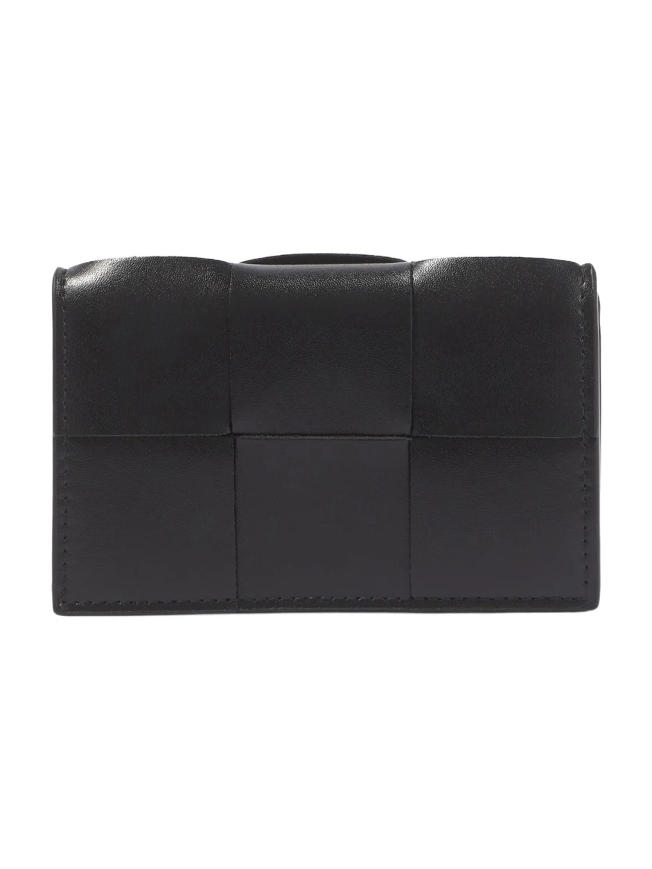 Bottega Veneta Intreccio cassette leather card holder
