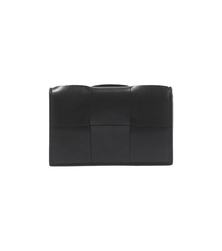 Bottega Veneta Intreccio cassette leather card holder