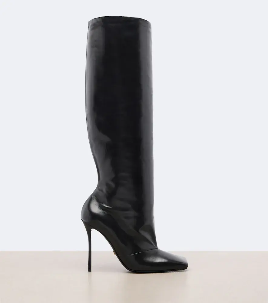 Dolce & Gabbana Leather knee-high boots | Thumbnail 3 Dolce & Gabbana Leather knee-high boots | Thumbnail 3