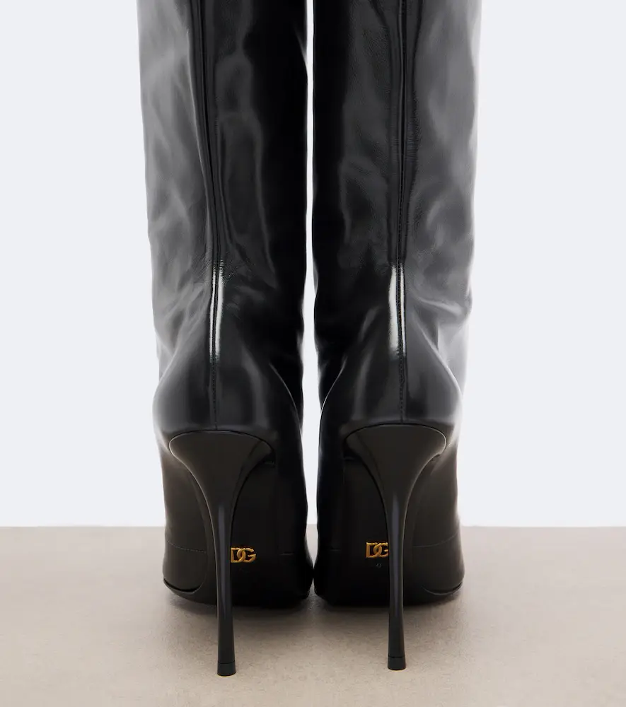 Dolce & Gabbana Leather knee-high boots | Thumbnail 4 Dolce & Gabbana Leather knee-high boots | Thumbnail 4