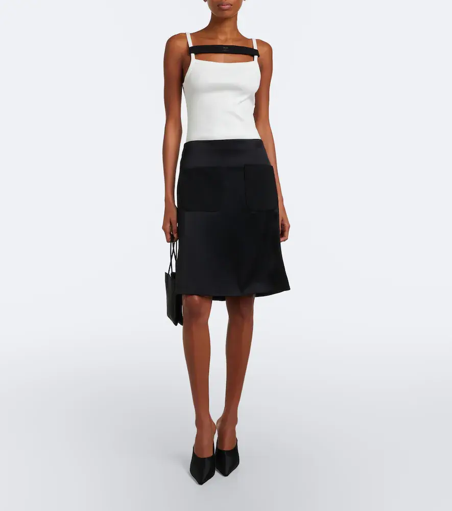 Courrèges Courrèges Satin pencil skirt | Thumbnail 5 Courrèges Courrèges Satin pencil skirt | Thumbnail 5