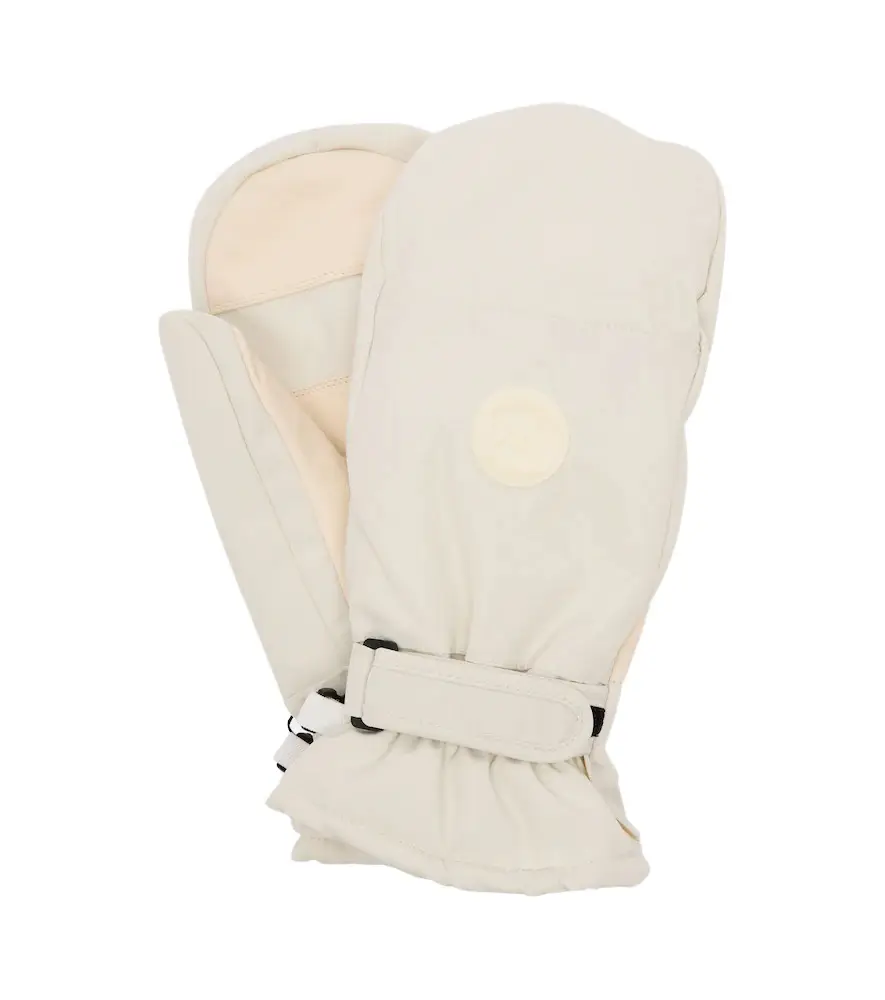 Yves Salomon Leather-trimmed ski gloves