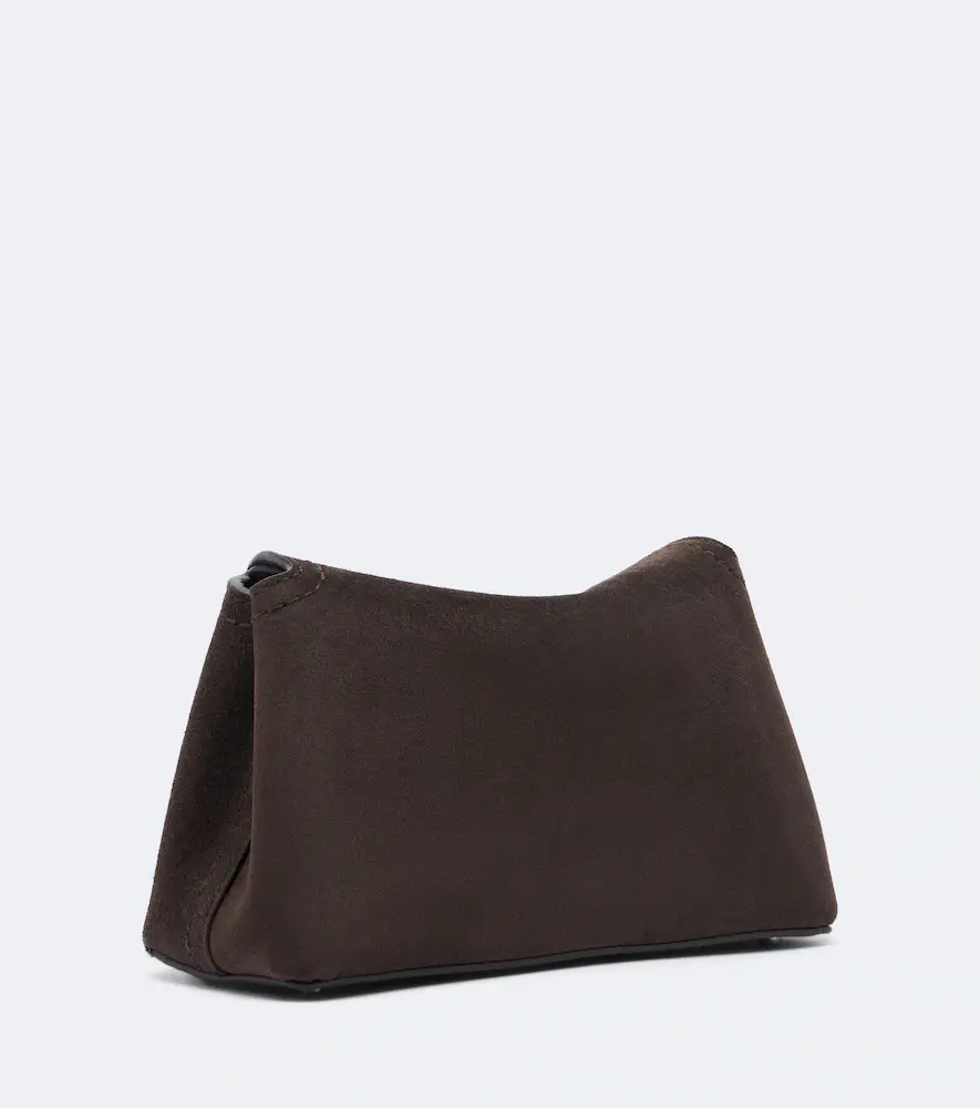 TOTEME T-Lock Nano suede clutch | Thumbnail 3 TOTEME T-Lock Nano suede clutch | Thumbnail 3
