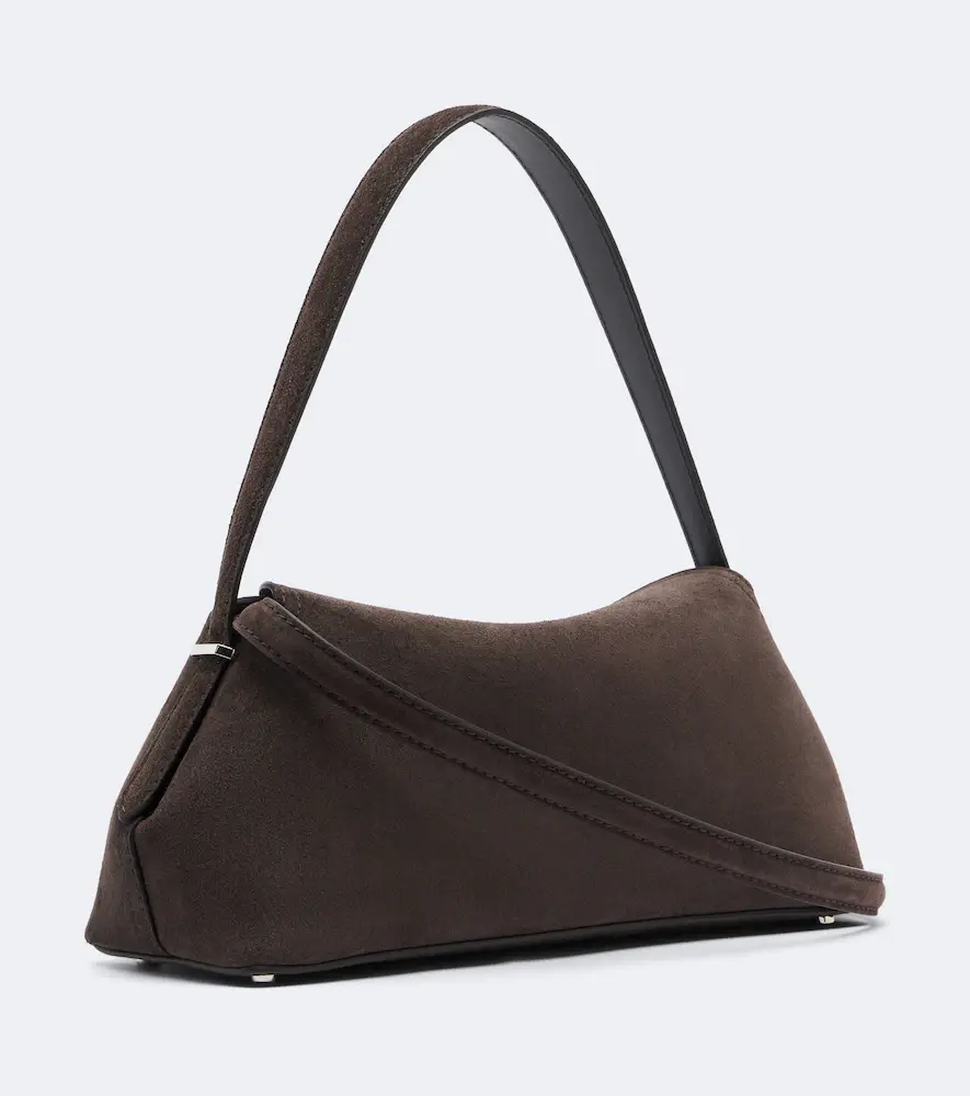 TOTEME T-Lock Medium suede shoulder bag | Thumbnail 2 TOTEME T-Lock Medium suede shoulder bag | Thumbnail 2