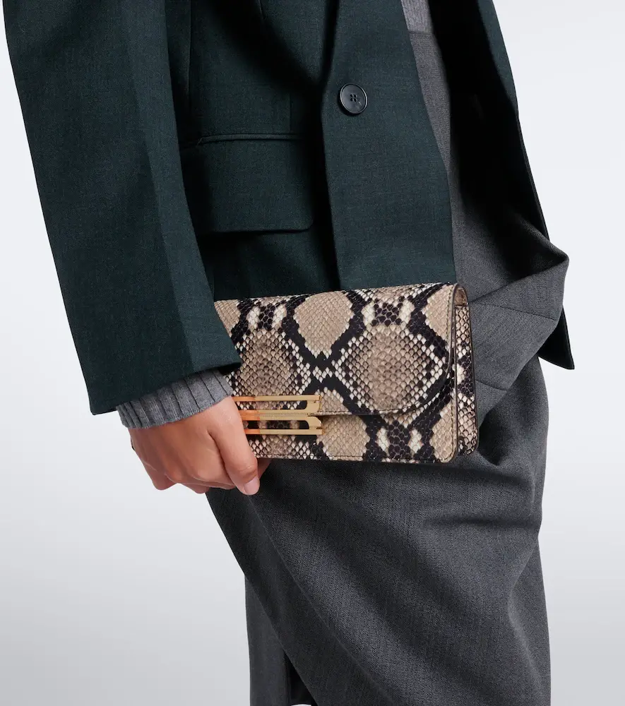 Victoria Beckham Dorian East-West leather clutch | Thumbnail 4