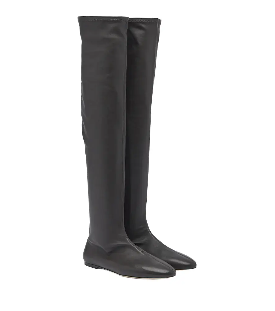 Leather over-the-knee boots Leather over-the-knee boots