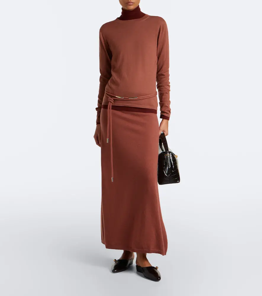 Max Mara Knitted cashmere maxi skirt | Thumbnail 4 Max Mara Knitted cashmere maxi skirt | Thumbnail 4