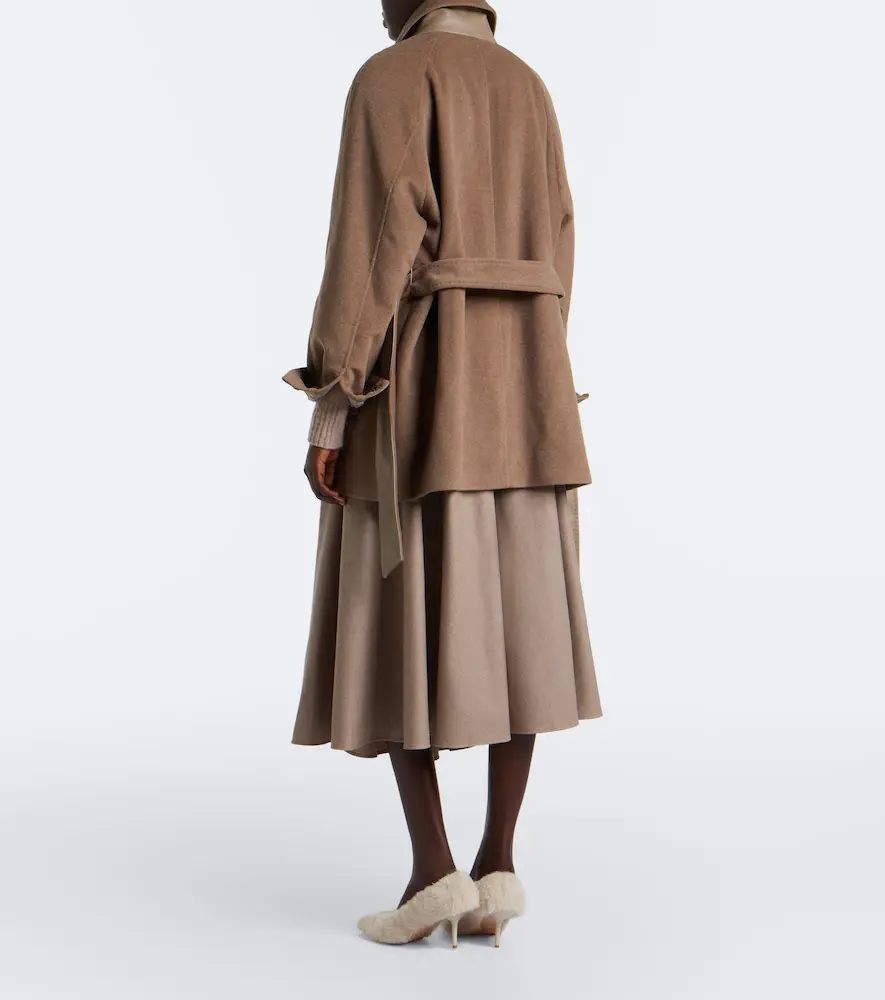 Max Mara Belted pleated cashmere-blend midi skirt | Thumbnail 6 Max Mara Belted pleated cashmere-blend midi skirt | Thumbnail 6
