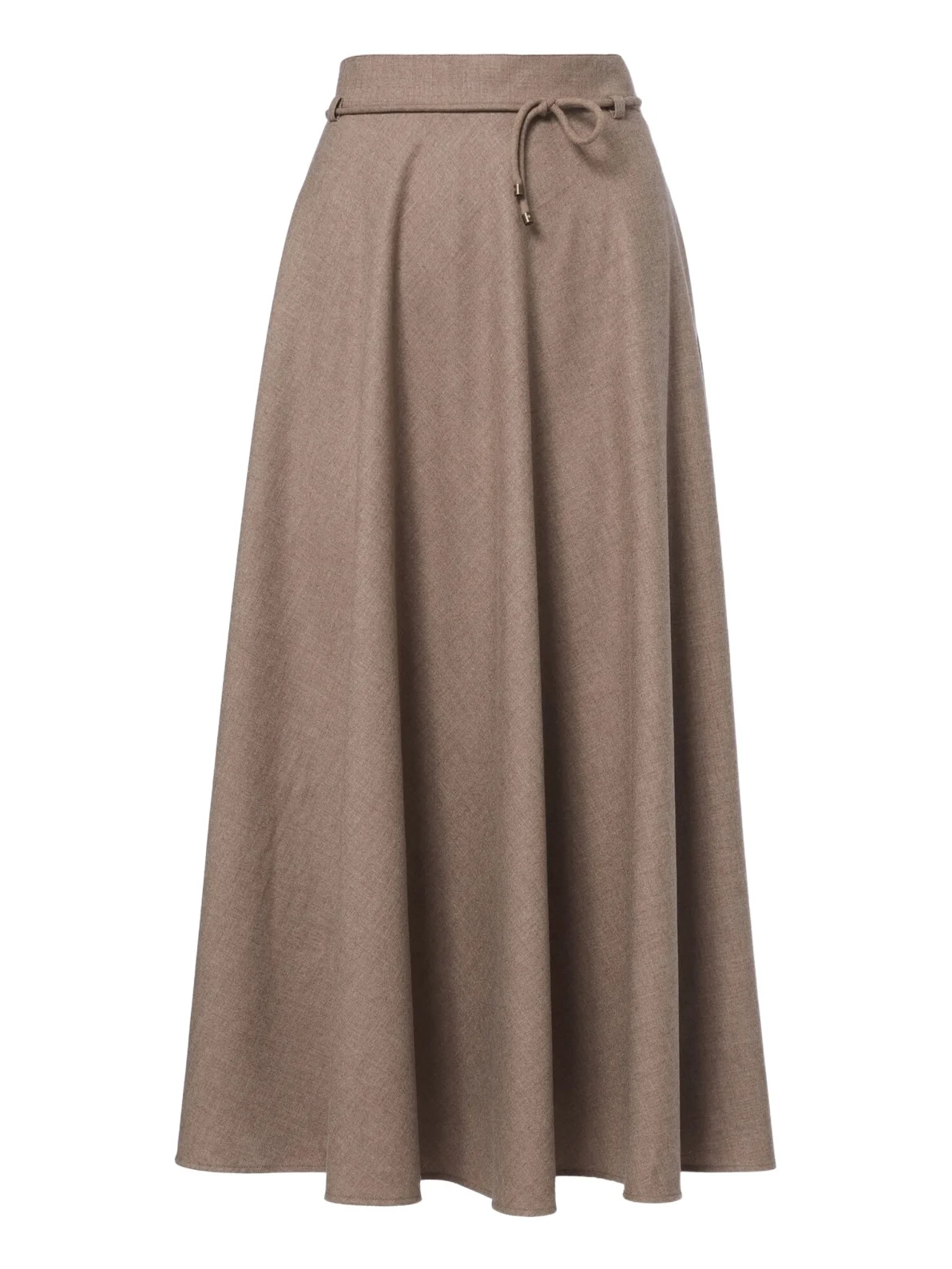 Belted cashmere-blend midi skirt Belted cashmere-blend midi skirt