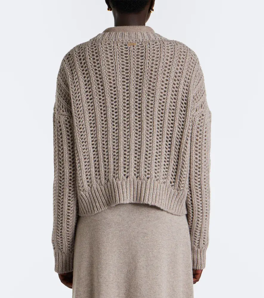 Max Mara Open-knit cashmere cardigan | Thumbnail 3 Max Mara Open-knit cashmere cardigan | Thumbnail 3
