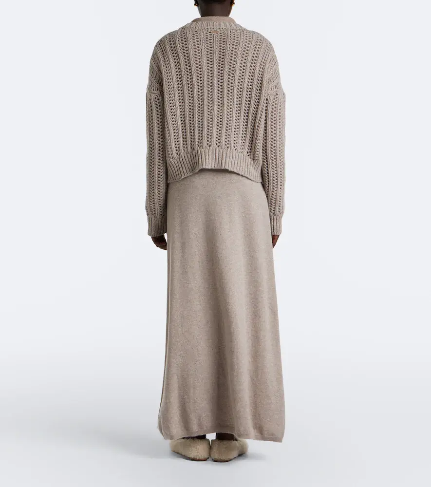 Max Mara Knitted cashmere maxi skirt | Thumbnail 4 Max Mara Knitted cashmere maxi skirt | Thumbnail 4