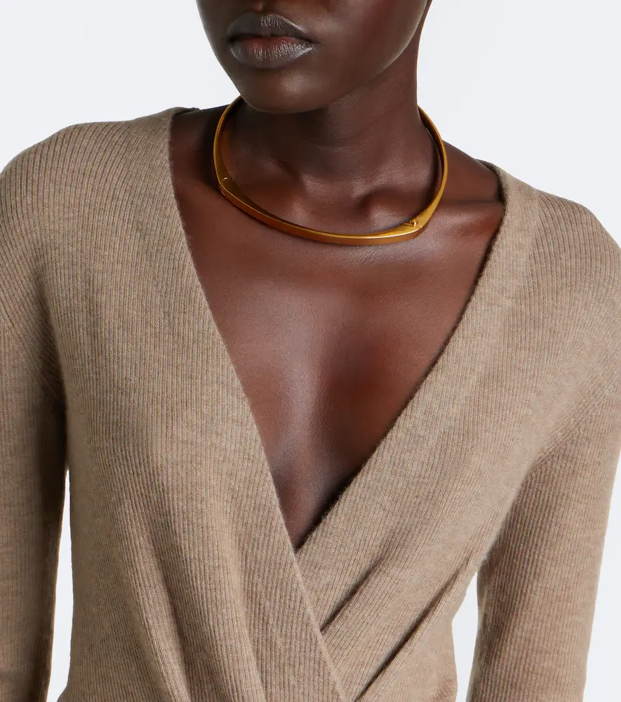 Max Mara Draped ribbed-knit cashmere bodysuit | Thumbnail 4 Max Mara Draped ribbed-knit cashmere bodysuit | Thumbnail 4
