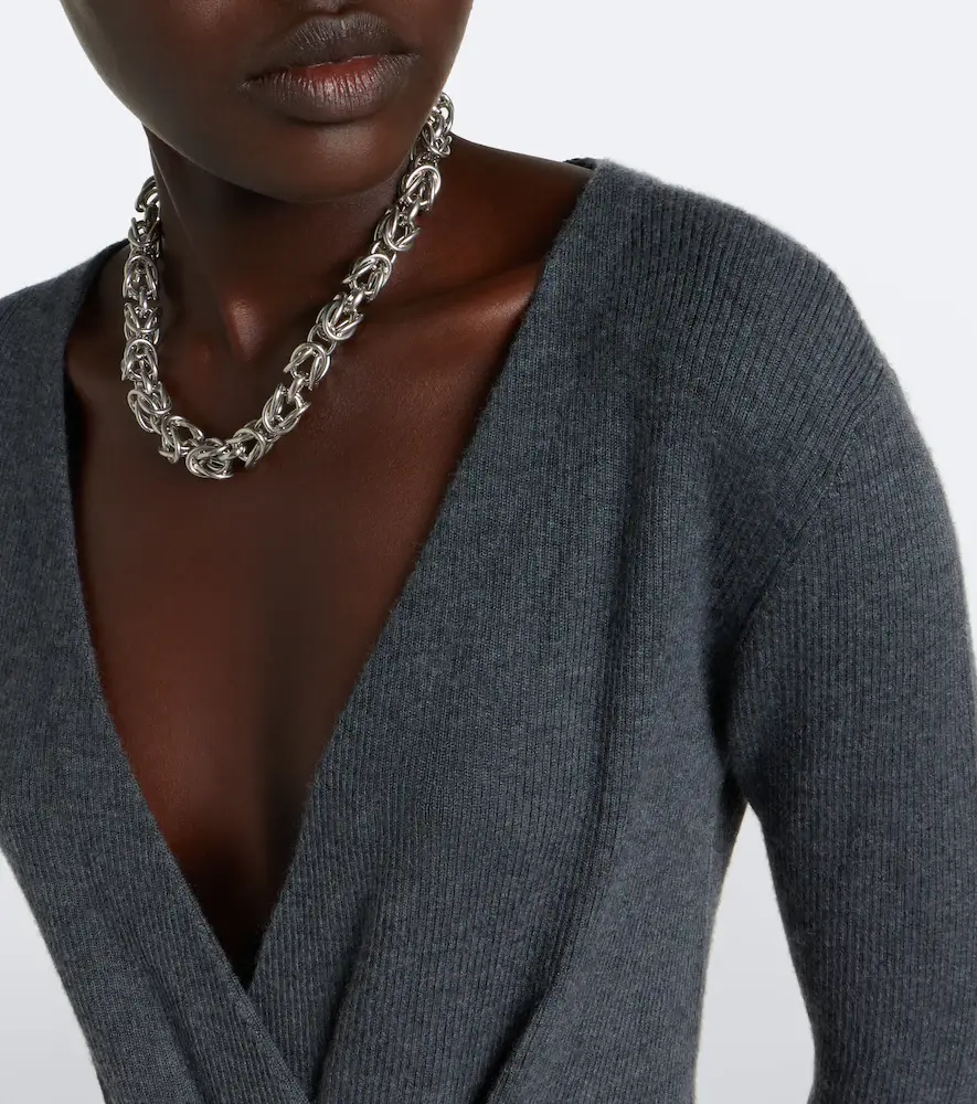 Max Mara Draped cashmere bodysuit | Thumbnail 3 Max Mara Draped cashmere bodysuit | Thumbnail 3