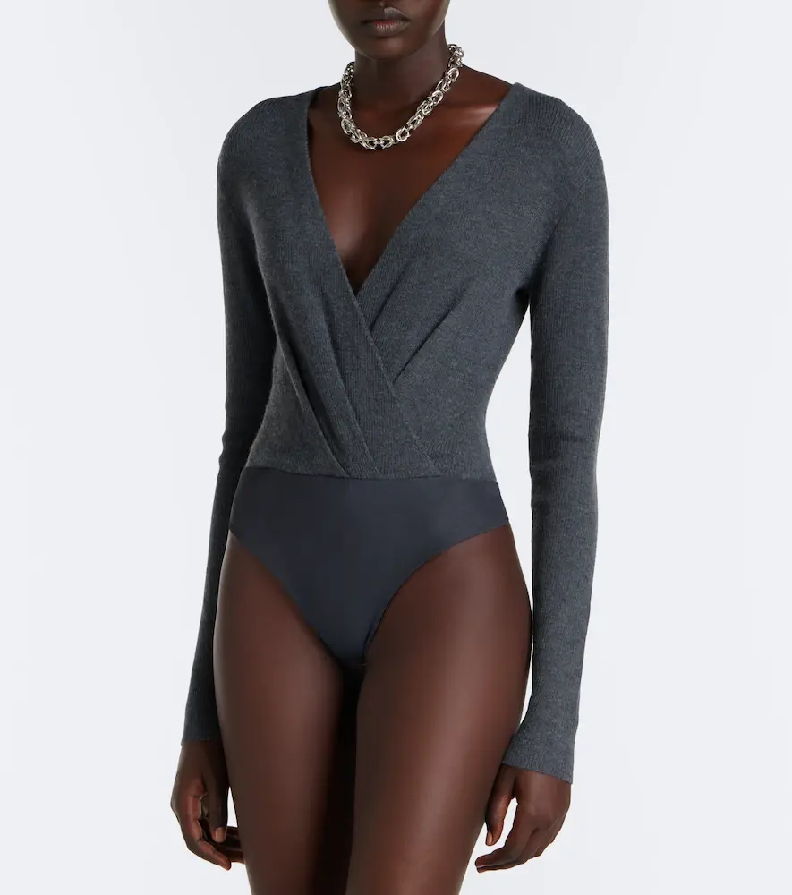 Max Mara Draped cashmere bodysuit | Thumbnail 5 Max Mara Draped cashmere bodysuit | Thumbnail 5