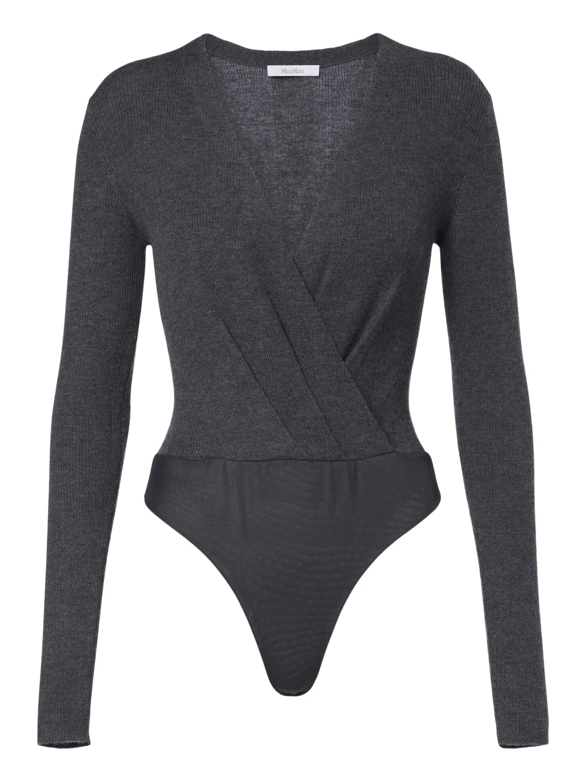 Max Mara Draped cashmere bodysuit