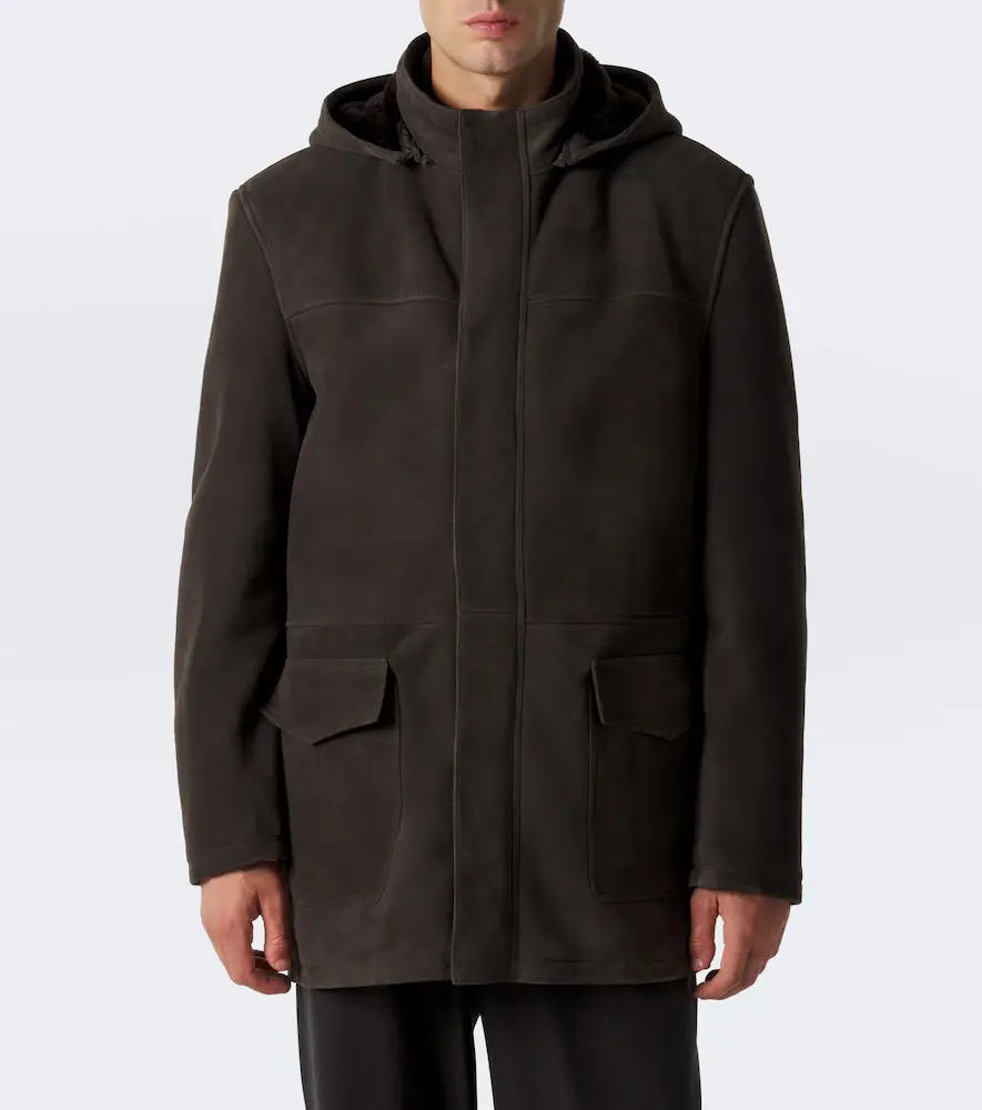 Thom Sweeney Hooded suede parka | Thumbnail 3 Thom Sweeney Hooded suede parka | Thumbnail 3