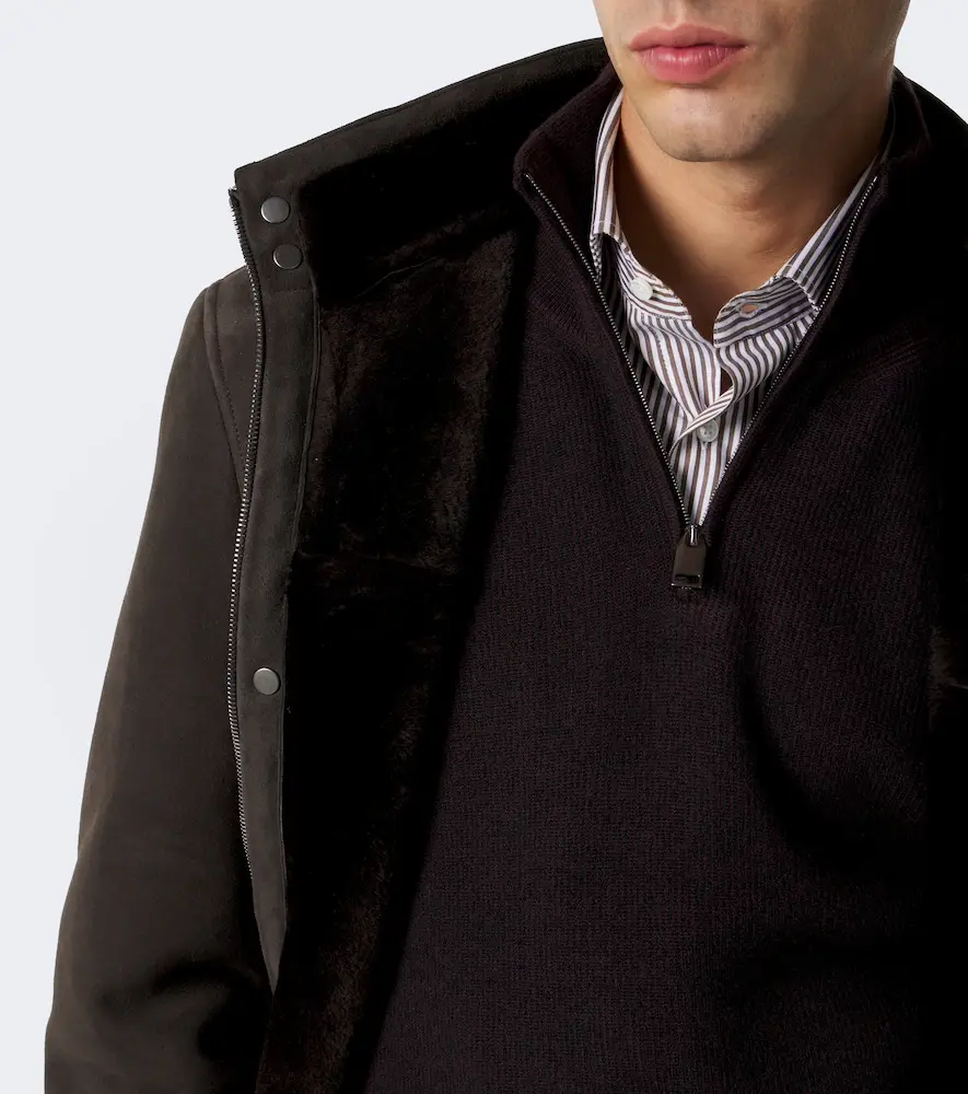 Thom Sweeney Hooded suede parka | Thumbnail 4 Thom Sweeney Hooded suede parka | Thumbnail 4