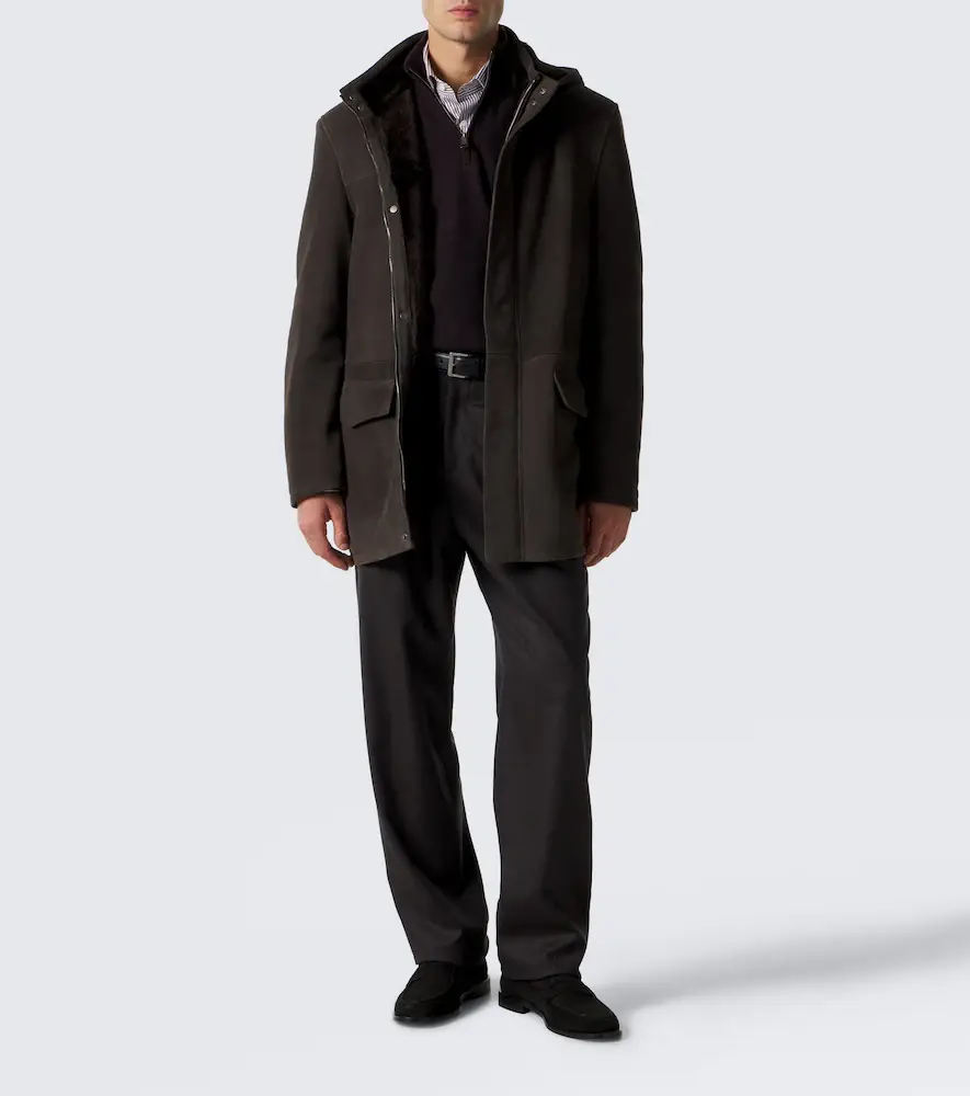 Thom Sweeney Hooded suede parka | Thumbnail 5 Thom Sweeney Hooded suede parka | Thumbnail 5