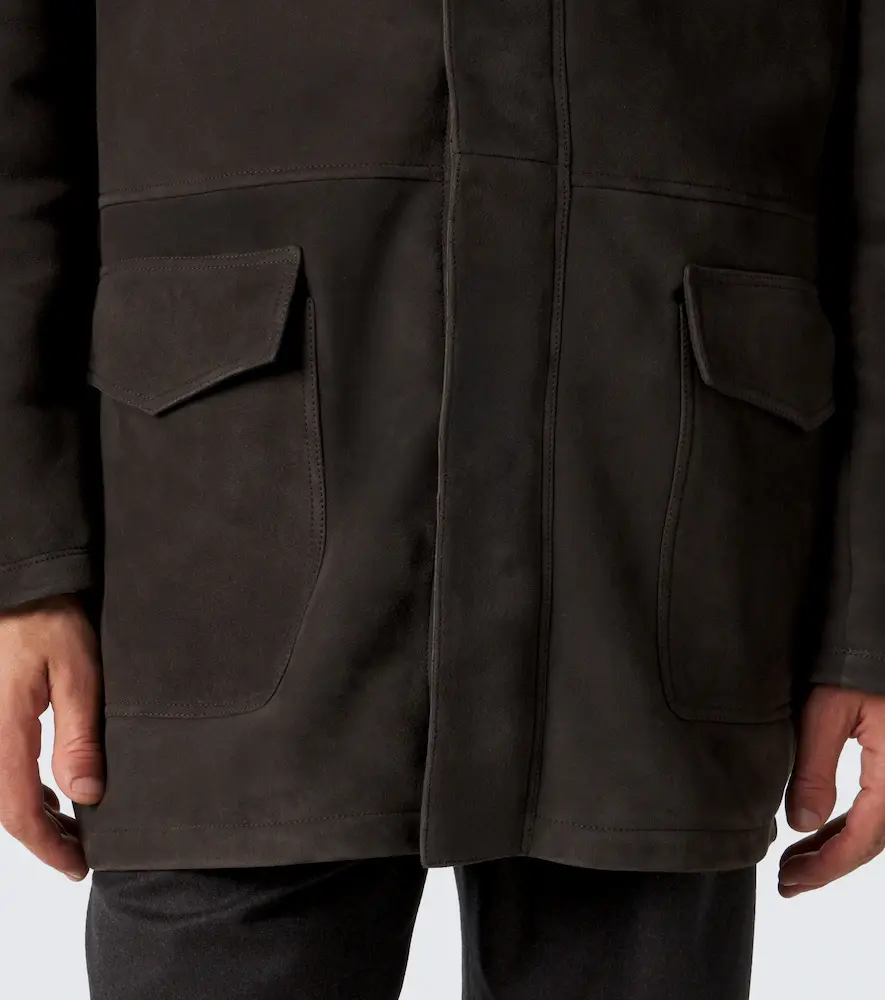 Thom Sweeney Hooded suede parka | Thumbnail 7 Thom Sweeney Hooded suede parka | Thumbnail 7